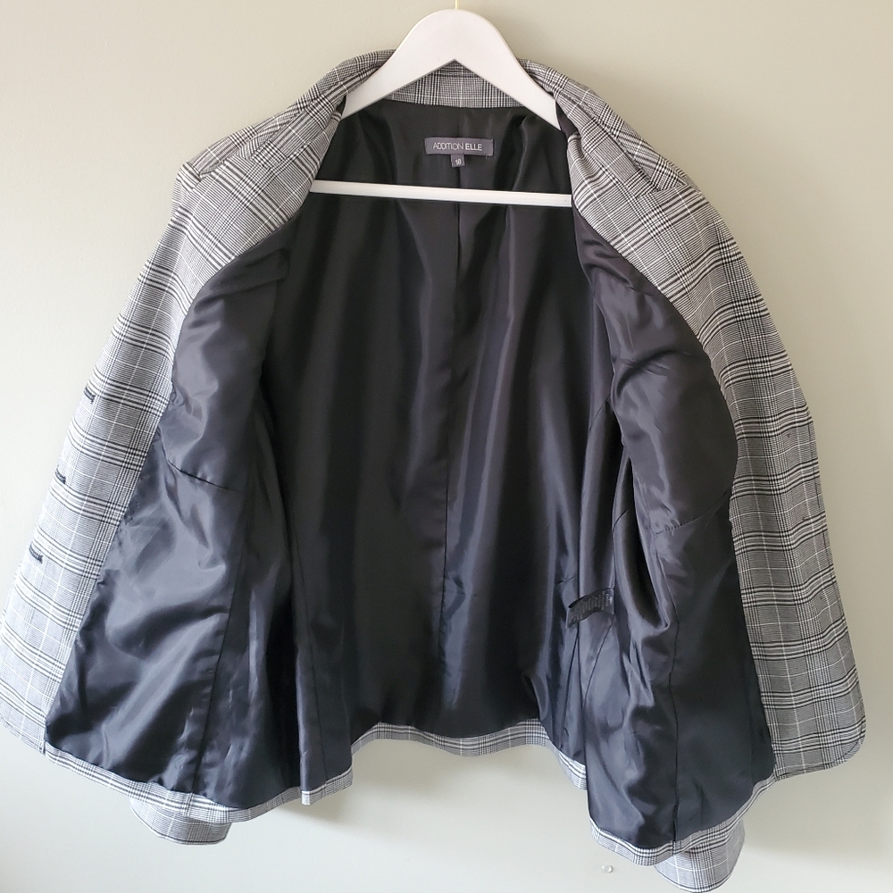Addition Elle 18 Old Money Modern Contemporary Preppy Double Breasted Blazer - Picture 12 of 14